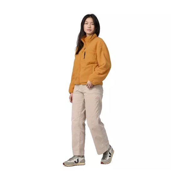 Patagonia Women's M Medium Synchilla Jacket Dried Mango Yellow Orange NWT Fleece - Picture 8 of 11